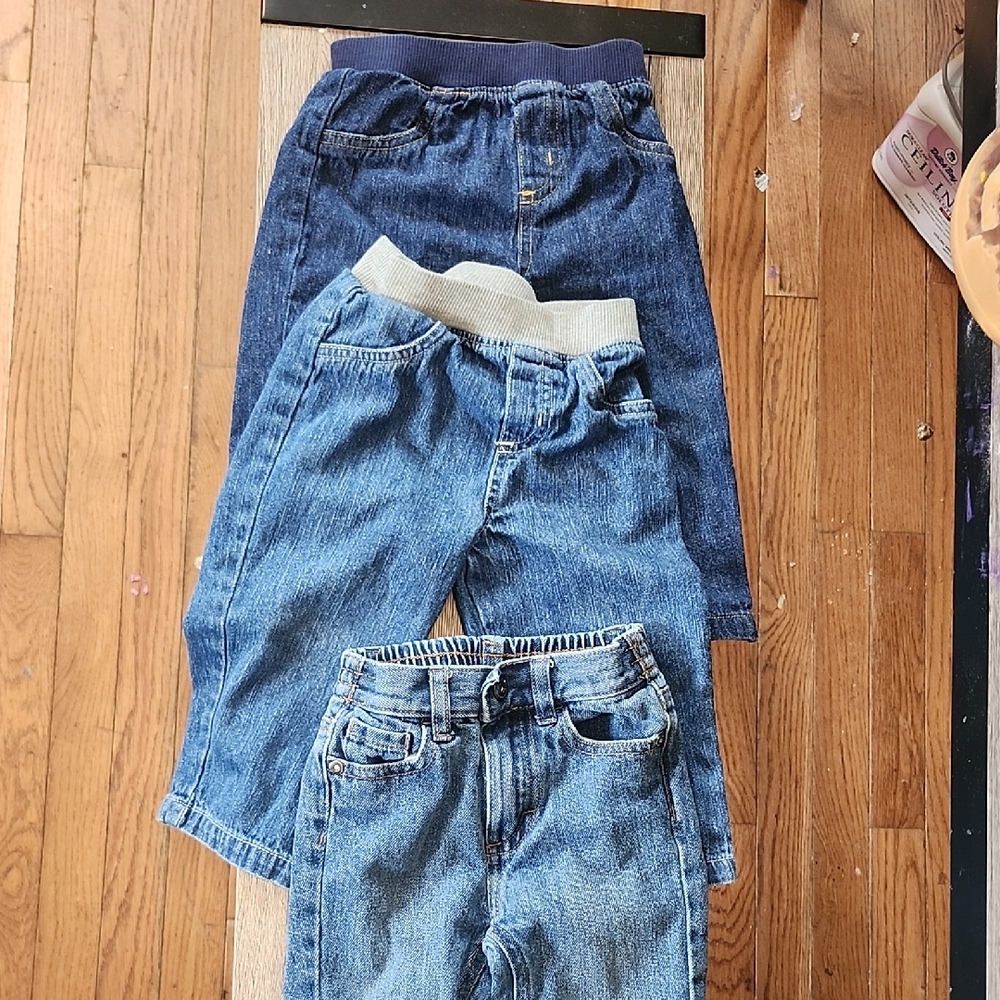 3 Pairs Jeans 18 Months, 1 Calvin Klein 2 Garanimals